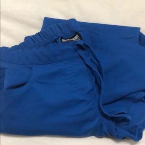 Greys anatomy classic fit royal blue scrub pant